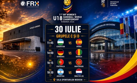 După debutul de la Pitești Arena, Campionatul Mondial de Handbal Feminin U18 continuă la Mioveni