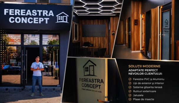 FEREASTRA CONCEPT a deschis showroom în Mioveni. Ferestre, uși și tâmplărie PVC premium