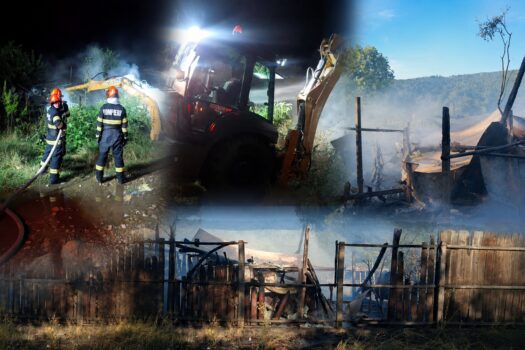 Dezastru în Argeș! Flăcările au făcut prăpăd într-o gospodărie