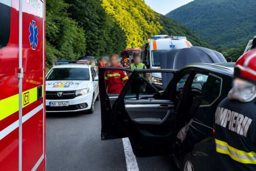 UPDATE. Tragedie pe DN7, Valea Oltului. Bărbatul lovit de un bolovan a murit