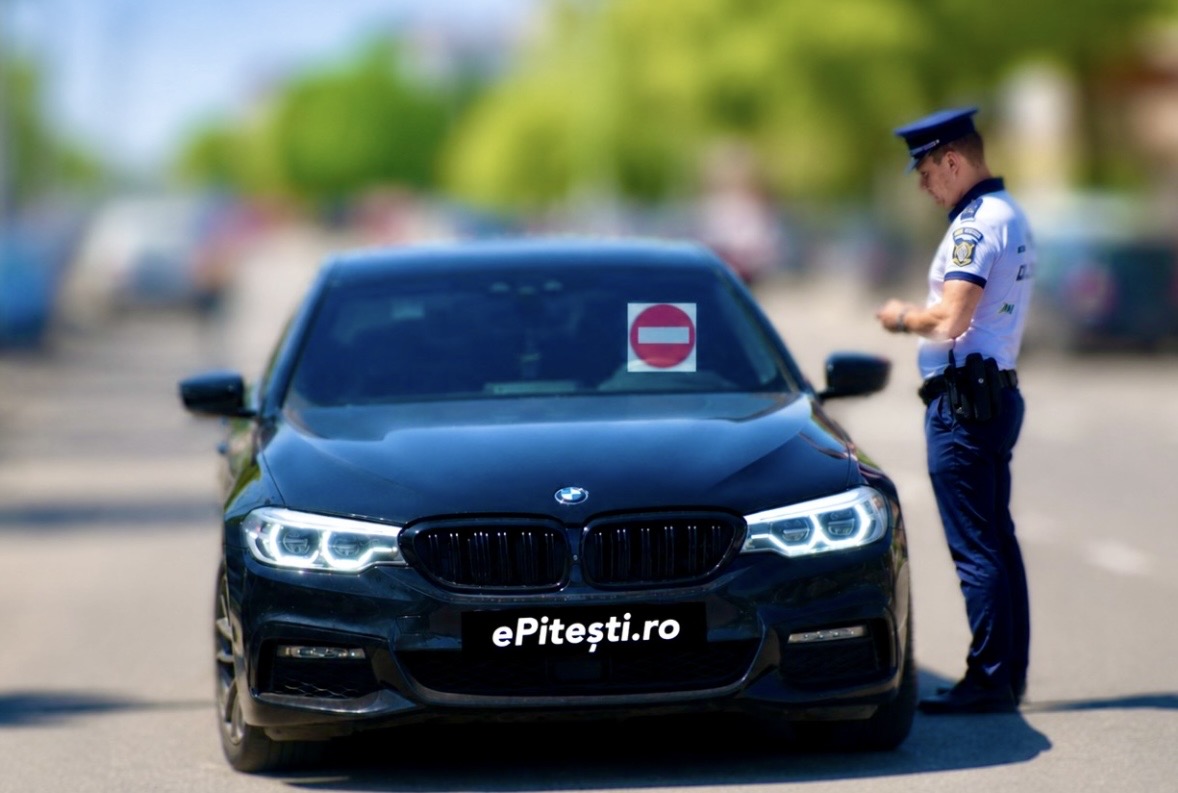 Record absolut pentru un puștan de 19 ani din Pitești! L-a prins radarul de 2 ori în 10 minute