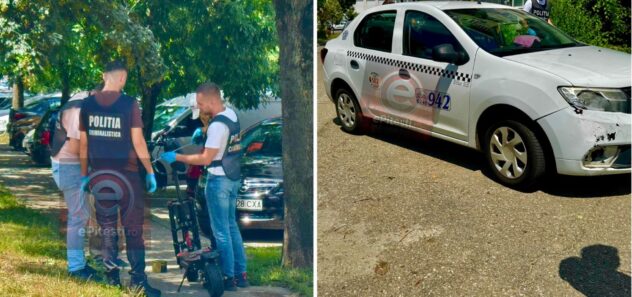 IPJ Argeș, oficial: Cum s-a produs, de fapt, accidentul de lângă Leroy Merlin. Taxi și un copil de 16 ani, implicați