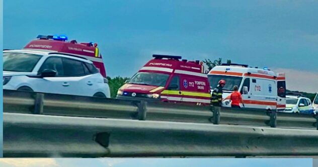 Accident grav pe A1