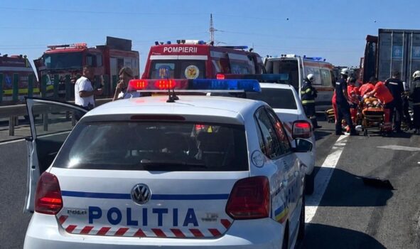 Haos pe A2, spre litoral! Accident cu mai multe mașini!