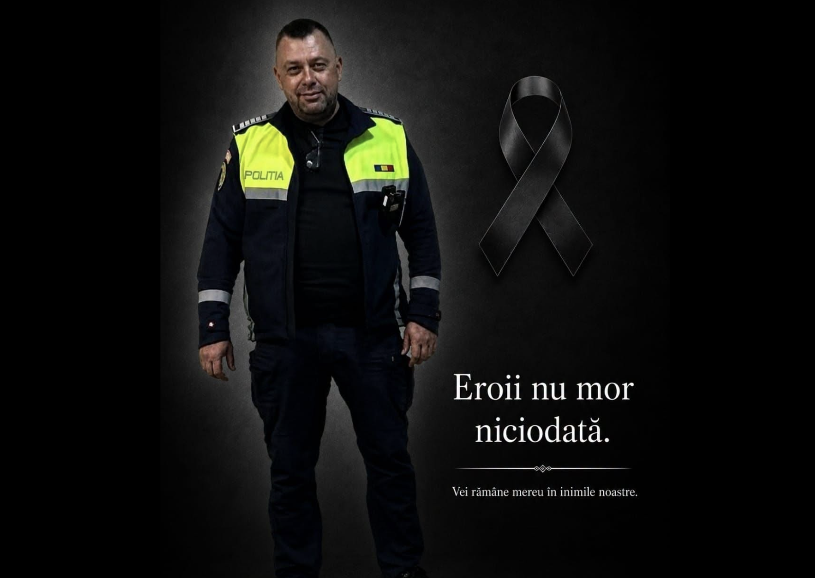 Poliția Română, în doliu: Polițist de pe Autostrada A2 a murit la 44 de ani