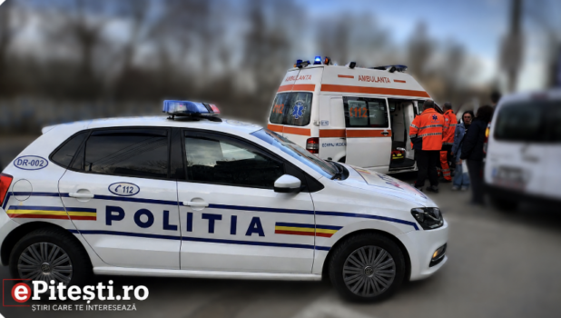 Intervenție de urgență în Găvana, Pitești: Bărbat de 46 de ani, transportat la spital