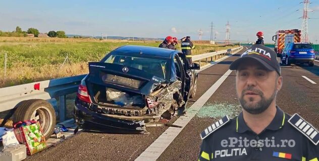 Poliția Argeș rupe tăcerea! Cum s-a produs, de fapt, accidentul cu victimă de pe DEx 12, Craiova-Pitești