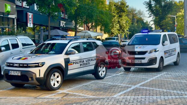 Pitești. Scandal în Centru, lângă Mall Trivale! A intervenit Poliția Locală