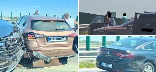 Accident pe A2, spre Constanța: Mașină din Argeș implicată în carambolul care a blocat drumul spre litoral