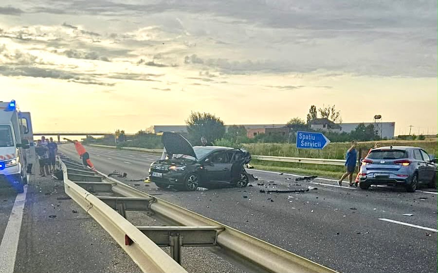 Accidente pe Autostrada A1 București-Pitești. Trafic blocat pe ambele sensuri