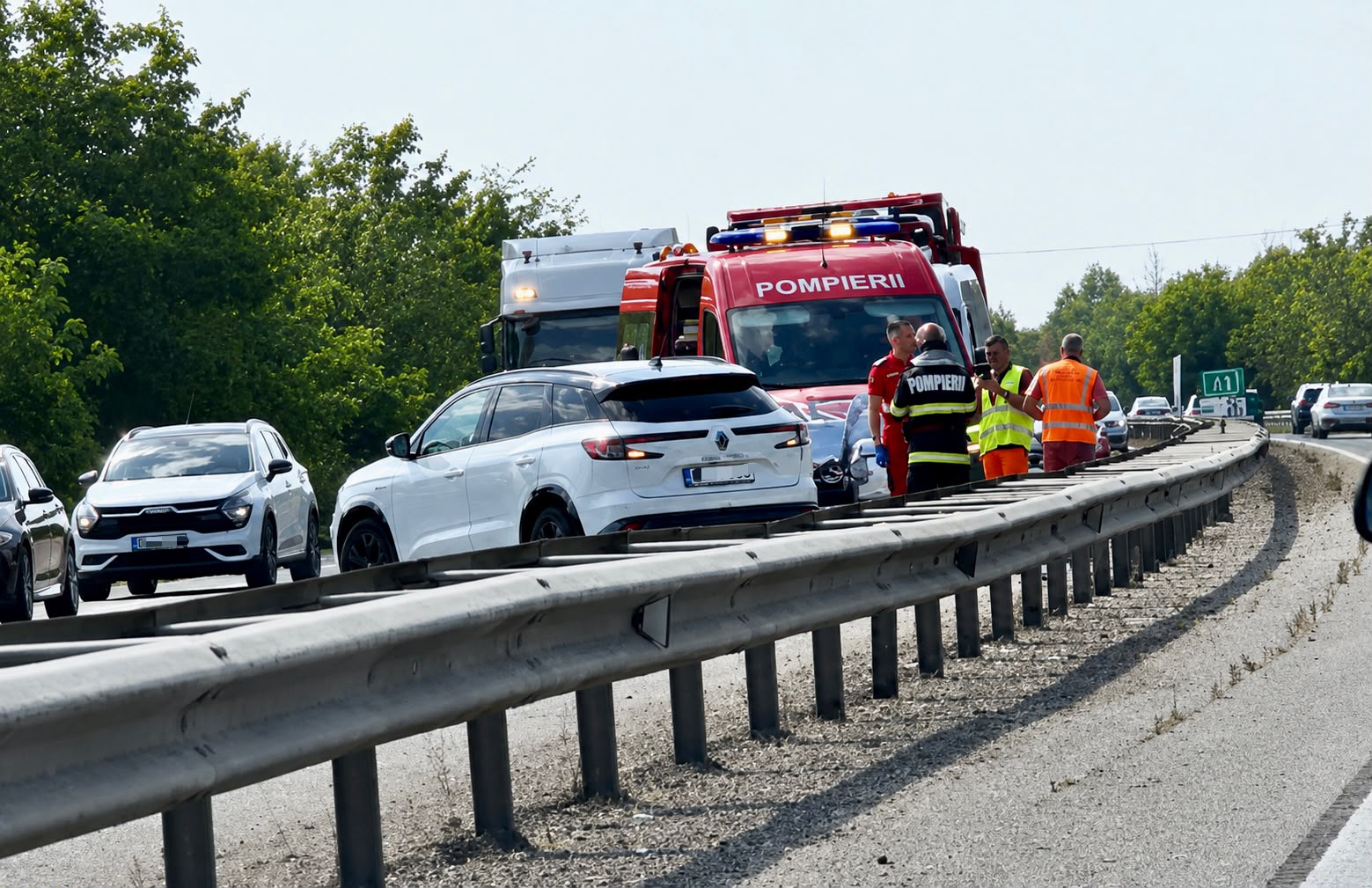 Accident pe Autostada A1 Pitești-București: Trafic îngreunat