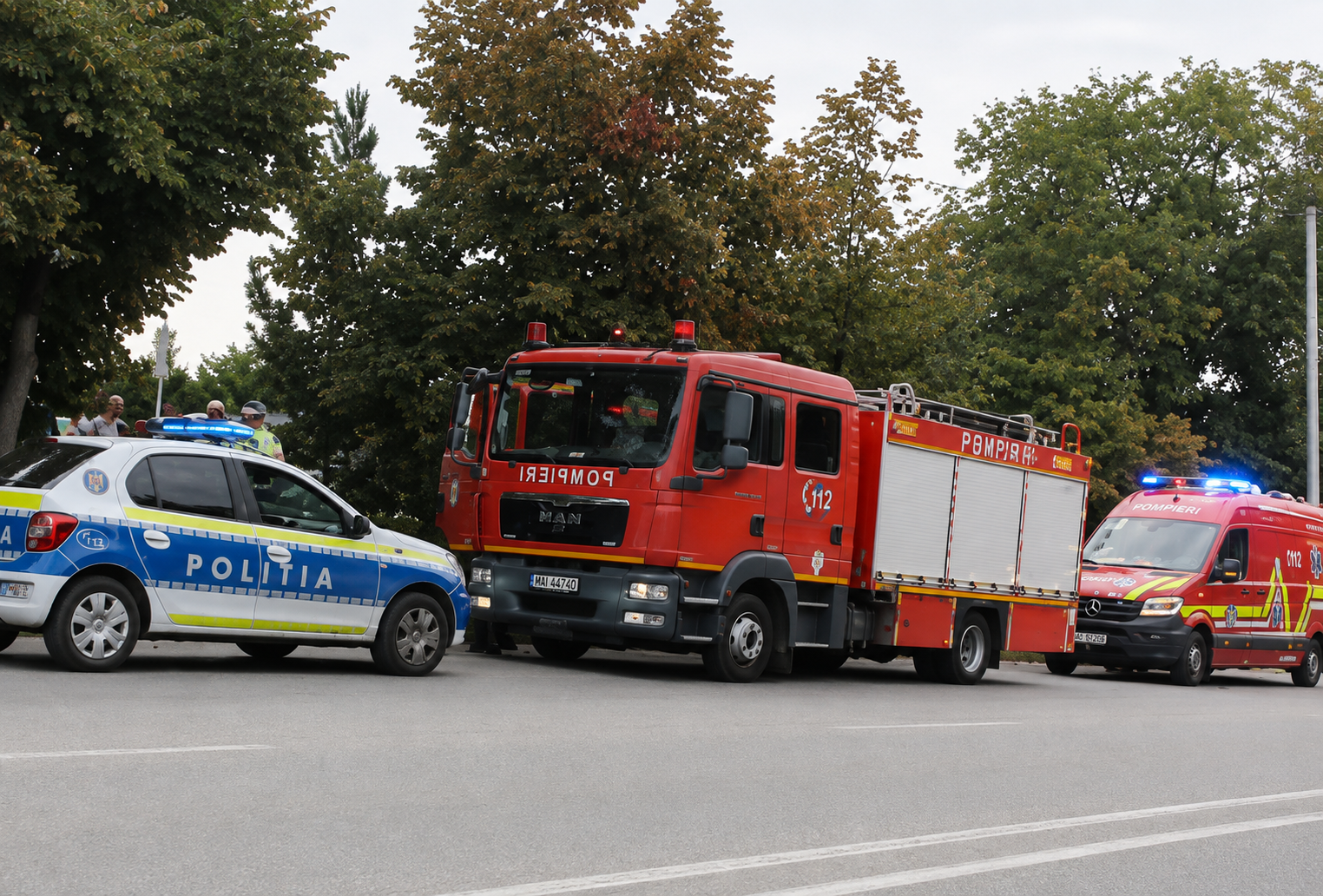 Pitești: Accident în cartierul Prundu! Motocicletă implicată, două persoane asistate medical