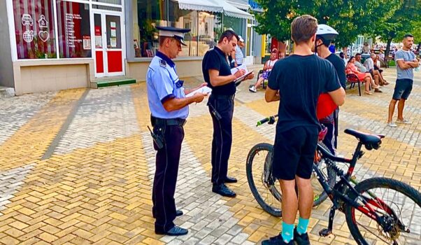 Poliția Locală Pitești, acțiune în zona centrală: bicicliștii și utilizatorii de trotinete, sancționați