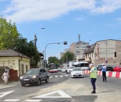 Pitești: Circulația a fost redeschisă pe strada Dumbravei