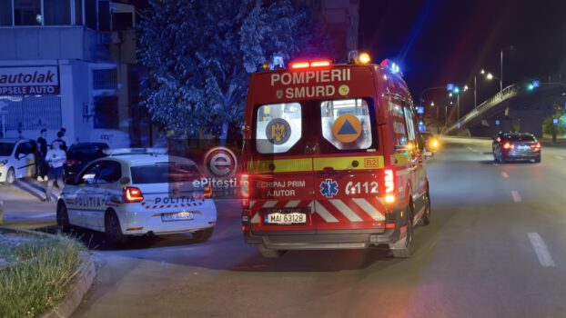 Accident grav în Pitești! Motociclistă de 16 ani de urgență la spital!
