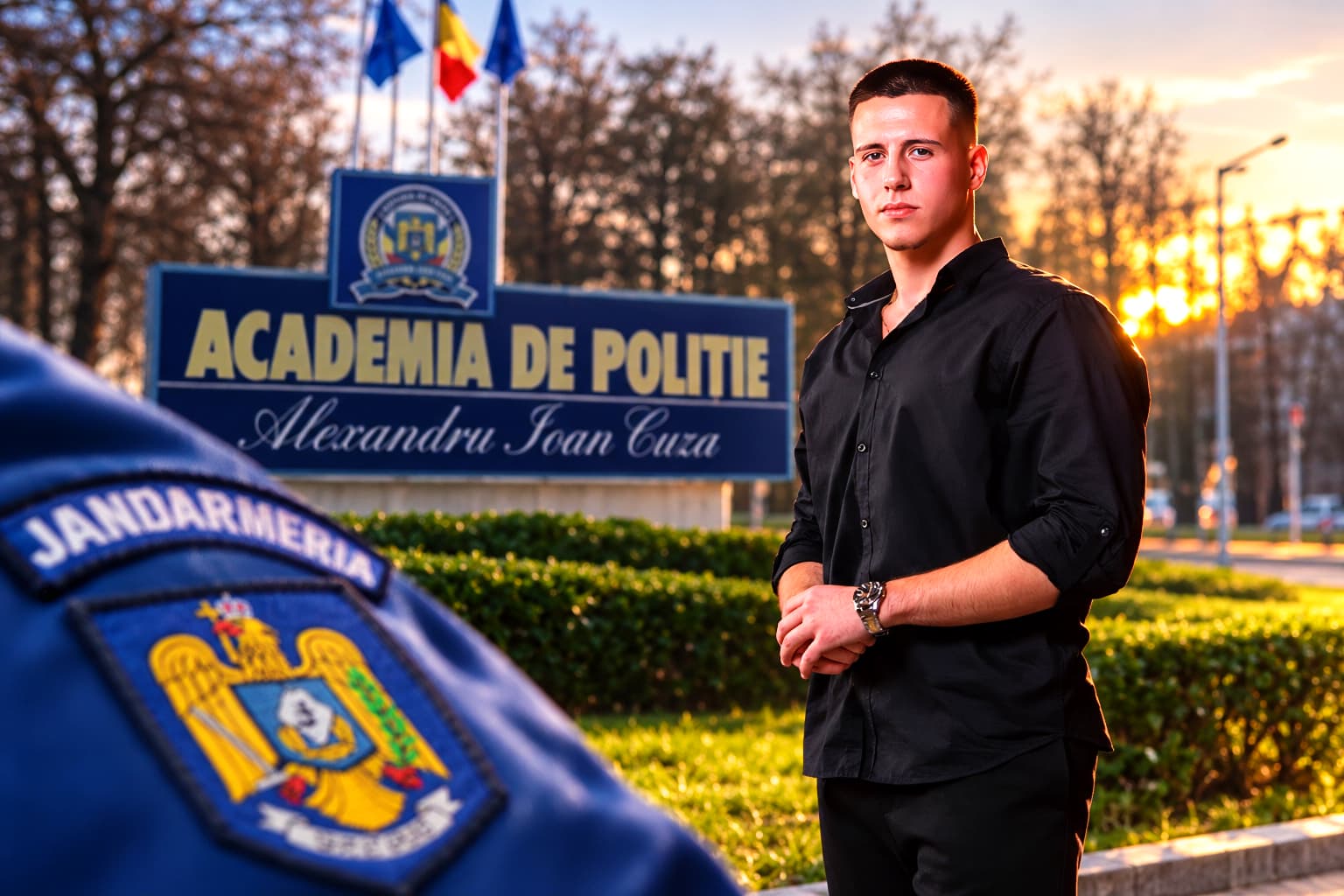 Luca Diaconescu, locul 1 la Jandarmi și locul 2 în întreaga Academie de Poliție! Povestea exclusivă a tânărului din Pitești