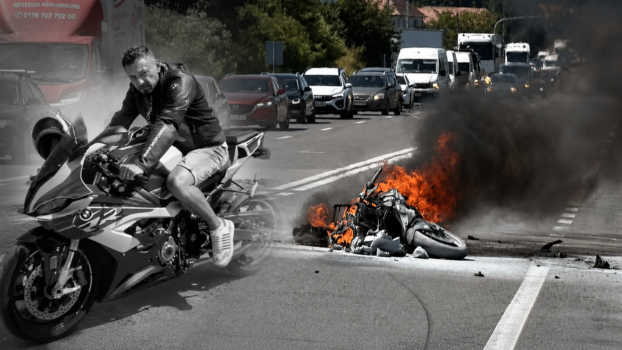 El este Adrian Moldovan, motociclistul de 36 de ani mort în accidentul cumplit de pe DN1. Motocicleta a luat foc după impact