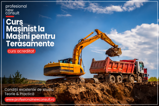 Curs mașinist la mașini pentru terasamente în Pitești – calificare acreditată