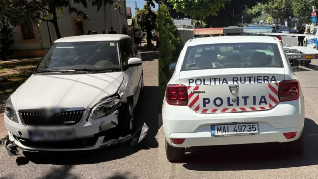 Accident în Buzău: Un șofer de 76 de ani a intrat pe sens interzis și a lovit opt mașini