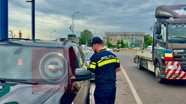 Șofer din Argeș, depistat cu alcool la volan pe DJ 731, în Coșești. A refuzat recoltarea probelor