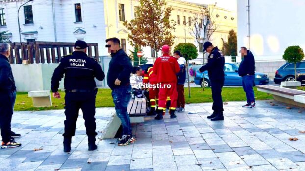 Pitești: I s-a făcut rău în centrul orașului și a ajuns la spital. Ce au găsit polițiștii locali lângă el