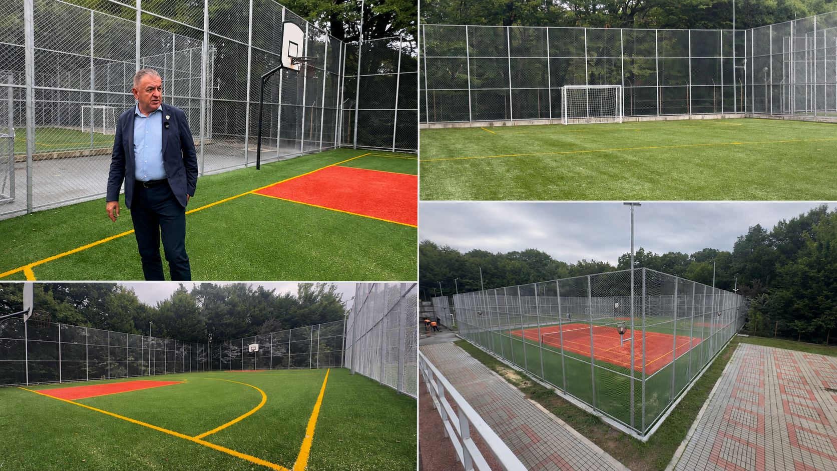 Pitești: Terenuri de sport renovate în Trivale. Acces liber pentru fotbal, baschet și tenis