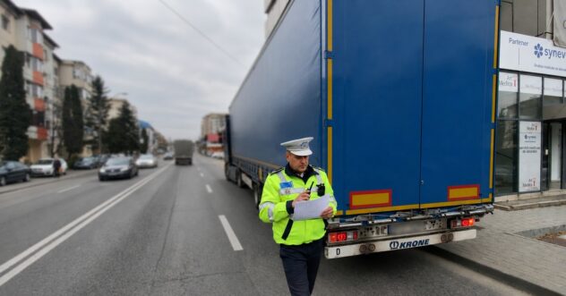 Poliția Locală Pitești, amenzi pentru șoferii de TIR. Bilanțul acțiunii de azi, 24 august