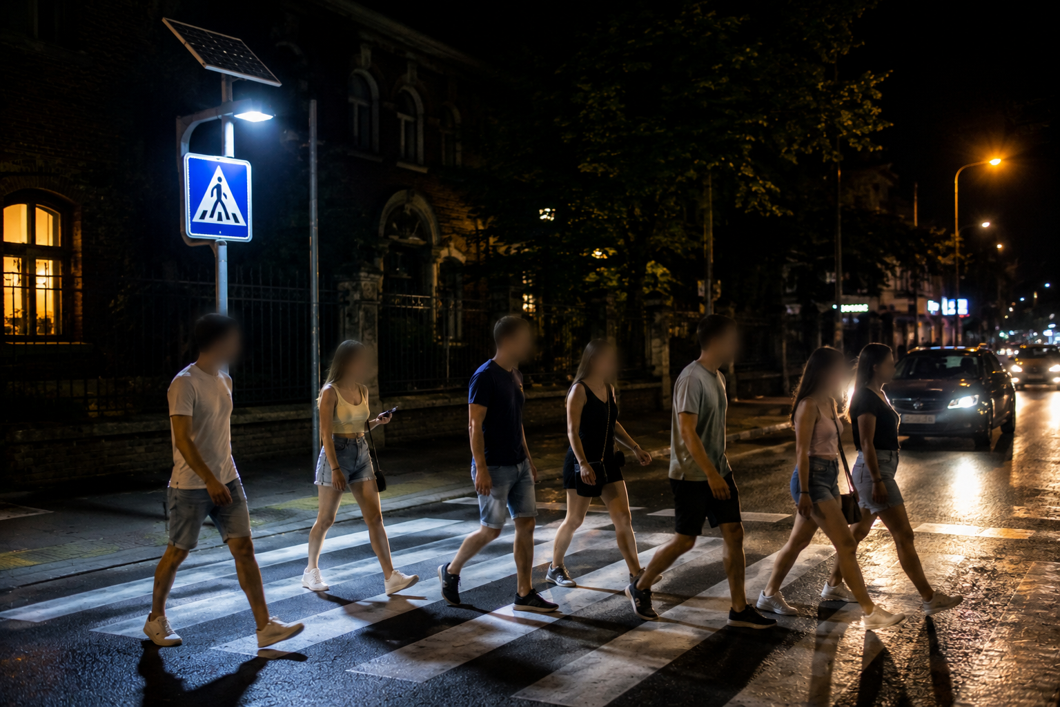 CNAIR: Trecerile de pietoni din România, iluminate cu panouri fotovoltaice. Peste 360 de sisteme montate