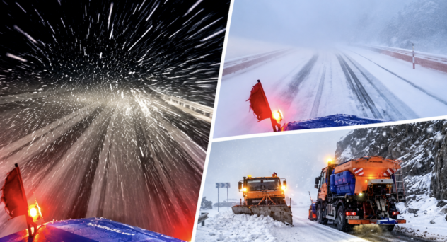 Iarna a venit pe Transfăgărășan! Ninge abundent la Bâlea Lac. Ce îi așteaptă pe șoferi