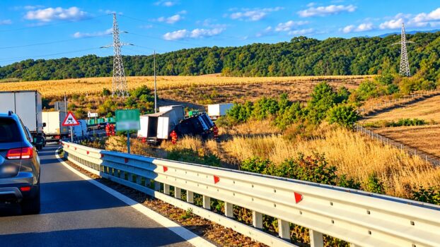 Haos pe Autostrada A1, lângă Sibiu! Accident grav, cu victime