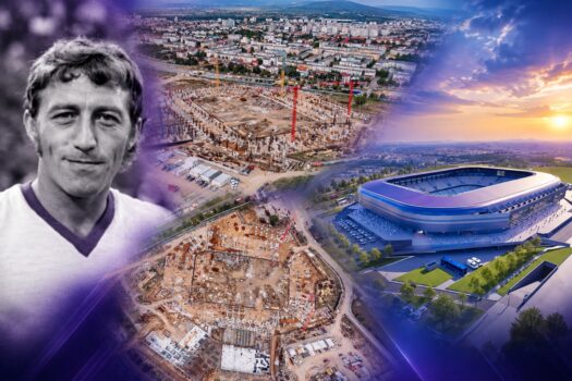 Nicolae Dobrin, readus la viață prin noul stadion din Pitești. Constructorul Erbașu anunță stadiul lucrărilor