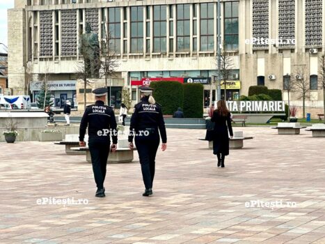 Alertă lângă Primăria Pitești!