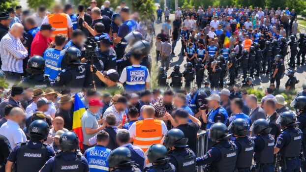 Protest de amploare în Capitală. Ce se întâmplă în fața Guvernului