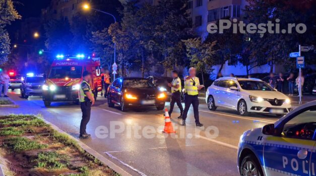 Pitești: Accident deosebit de grav in Prundu: Pieton inconștient