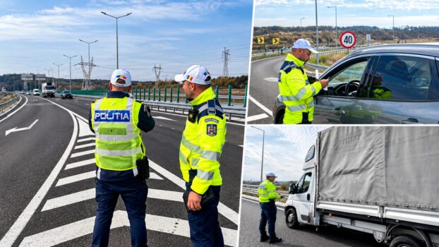 Acțiune-fulger, acum, pe DEx12! Șoferii, luați la control pe drumul Pitești–Craiova