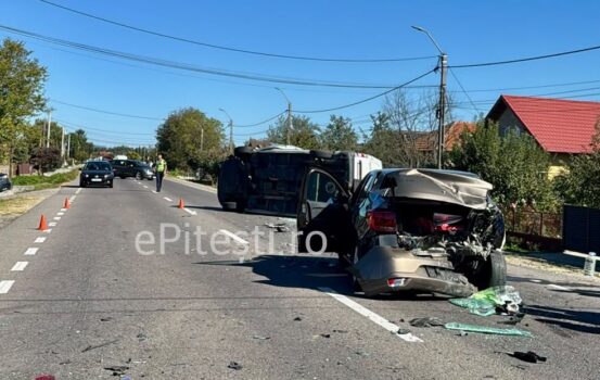 Argeș. Accident cu 3 victime pe DN73, la Țițești! Trafic blocat
