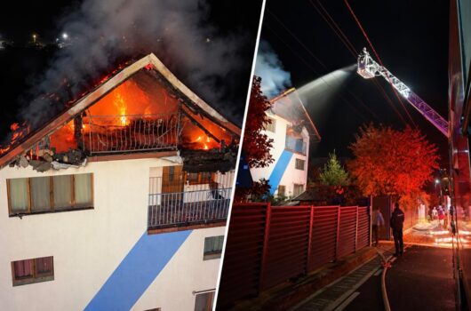Argeș. Incendiu grav. Vilă cuprinsă de flăcări în toiul nopții!