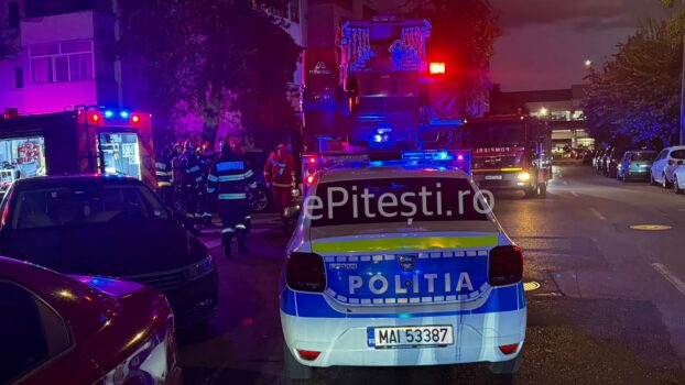 Pitești. Panică într-un bloc din Popa Șapcă!