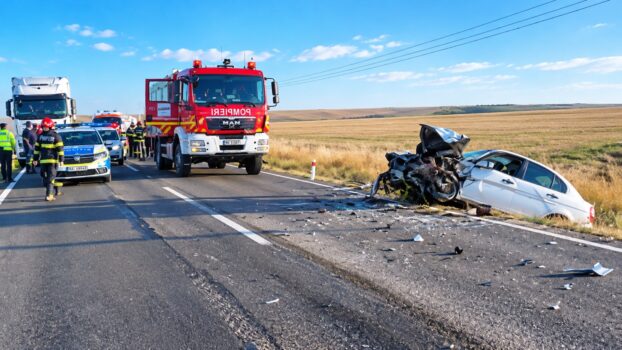 „Nu-ți apăra banda. Apără-ți viața!” Accident șocant surprins de o cameră de bord