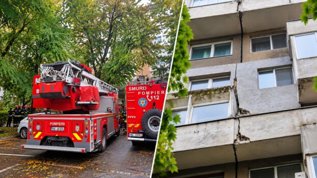 Alertă în București! Locatari evacuați dintr-un bloc cu risc seismic, după apariția unei crăpături