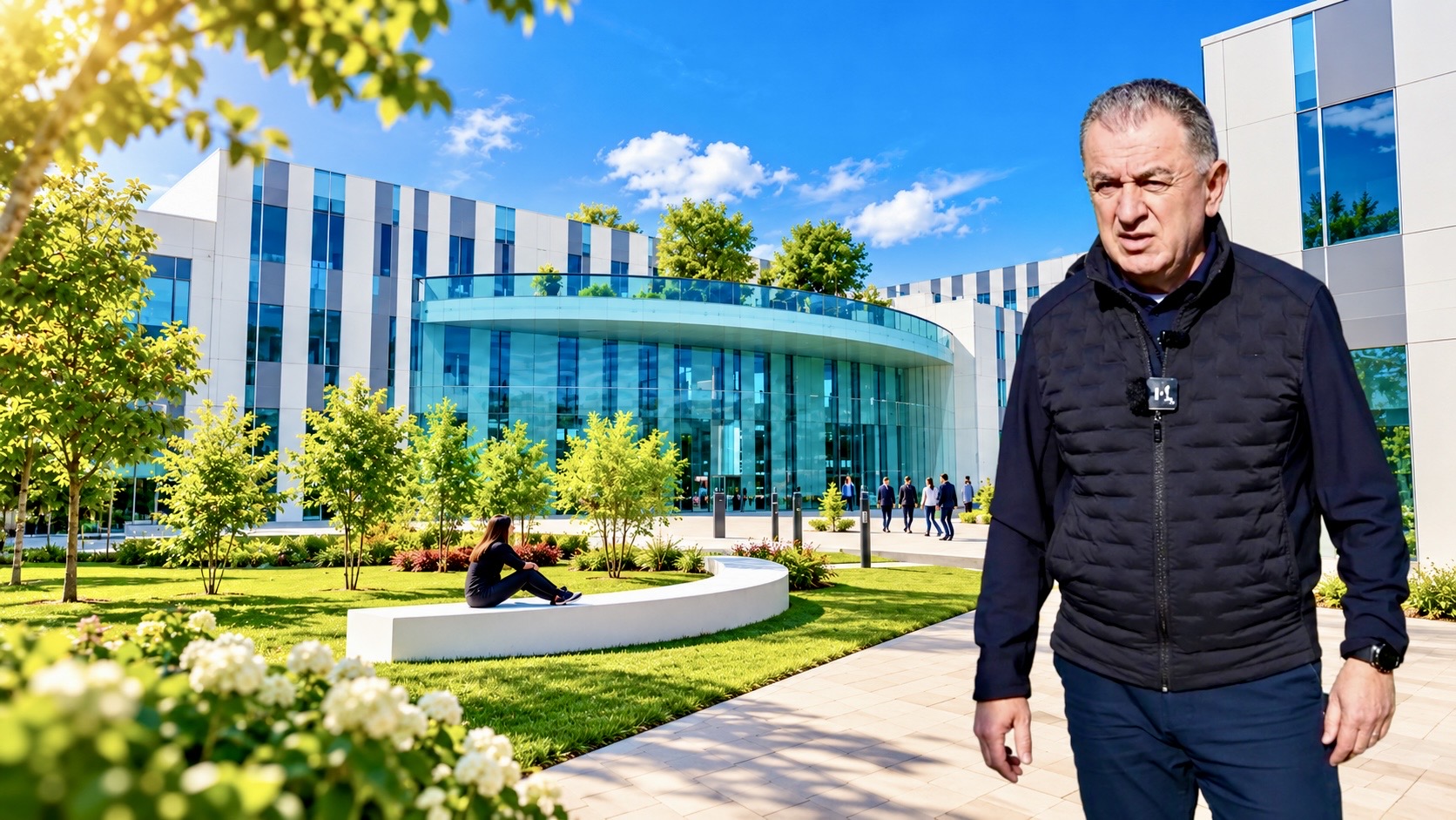 Primarul Cristian Gentea arată unde va fi construit Spitalul Pitești