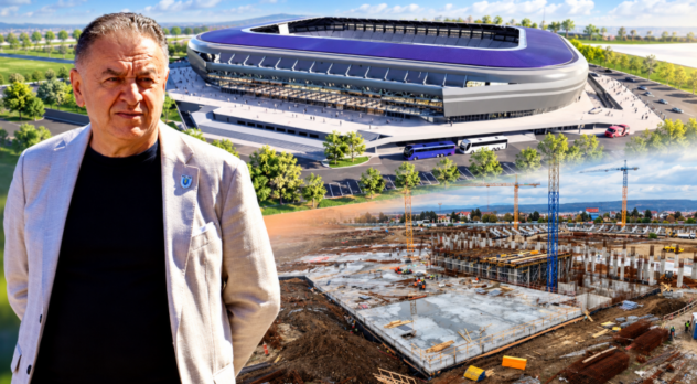 Pitești. Stadionul „Nicolae Dobrin”, în plină construcție! Primarul Gentea, ultimele imagini de pe șantier