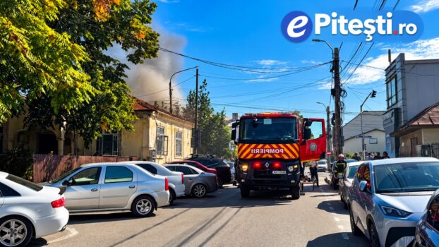 Panică lângă sediul Poliției Argeș: strada, blocată
