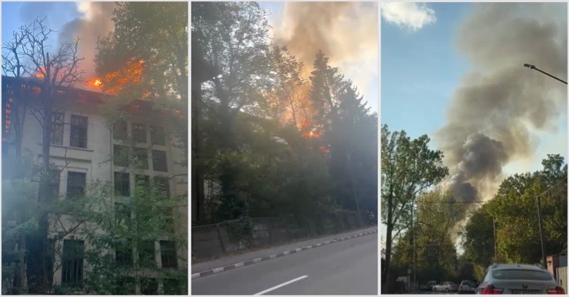 A luat foc o unitate militară! Pompierii din Argeș, mobilizați la intervenție