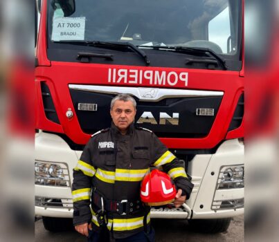 Plutonier adjutant șef Mihai Călin din Argeș, intervenție în timpul liber la un accident pe Valea Oltului