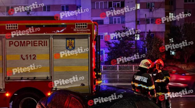 Incendiu puternic într-un apartament! Persoane evacuate de urgență