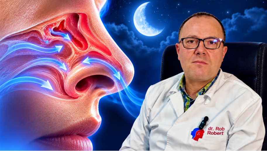 Respirația în timpul nopții, un fenomen explicat de medicul primar ORL Robert Rob