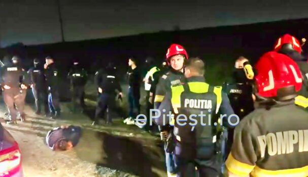 EXCLUSIV! Mascați și zeci de polițiști, mobilizare de amploare la Ștefănești, în Argeș
